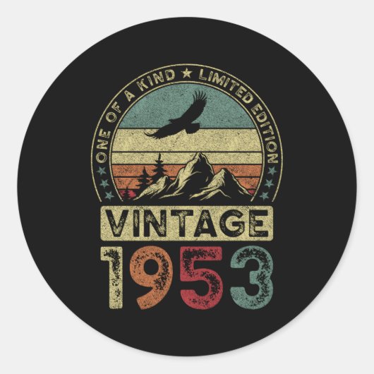 STICKER ROND 1953 71E 71 (Devant)