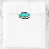 Sticker Rond 1957 Chevy Pickup Seafoam Green (Sac)