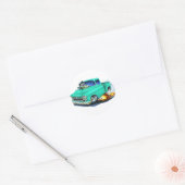 Sticker Rond 1957 Chevy Pickup Seafoam Green (Enveloppe)