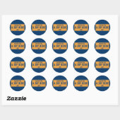 Sticker Rond 1957 Joy Ride Car (Feuille)