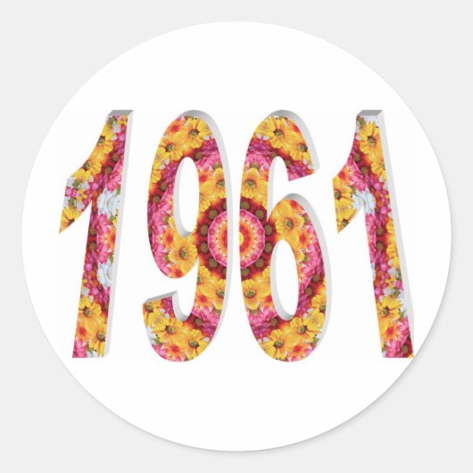 STICKER ROND 1961 (Devant)
