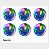 STICKER ROND 1962 (Feuille)