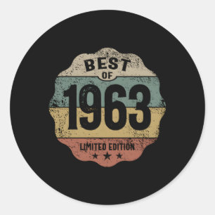 STICKER ROND 1963 60