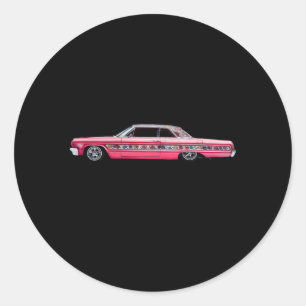 Sticker Rond 1964 Rose tzigane Impala Low Rider Kustom Lead Sle