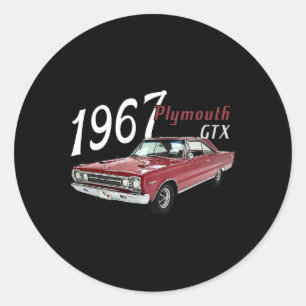 Sticker Rond 1967 67 Gtx 4 juillet Américain