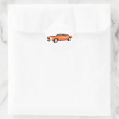 Sticker Rond 1967 Camaro SS : Finition orange : modèle 3D : (Sac)
