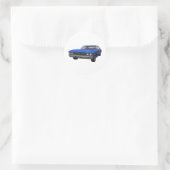 Sticker Rond 1968 Chevelle SS : Finition bleue (Sac)