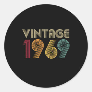 STICKER ROND 1969 54E 54