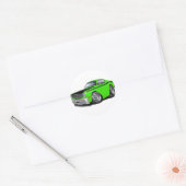 Sticker Rond 1970-74 Duster 340 Lime Car (Enveloppe)
