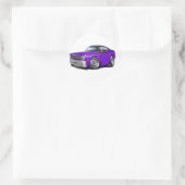 Sticker Rond 1970-74 Duster Purple-Black Top Car (Sac)