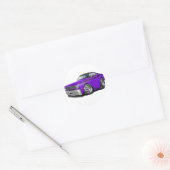 Sticker Rond 1970-74 Duster Purple-Black Top Car (Enveloppe)