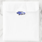 Sticker Rond 1970 Chevelle SS : Finition bleue : (Sac)