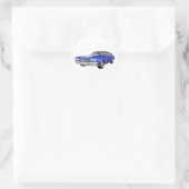 Sticker Rond 1970 Chevelle SS : Finition bleue : (Sac)