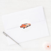Sticker Rond 1970 Chevelle SS : Orange Finish : (Enveloppe)