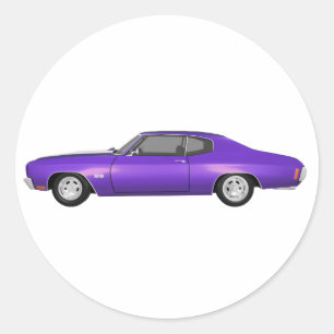 Sticker Rond 1970 Chevelle SS : Purple Finish :