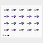 Sticker Rond 1970 Chevelle SS : Purple Finish : (Feuille)