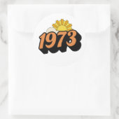 STICKER ROND 1973 (Sac)