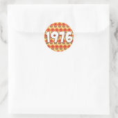 Sticker Rond 1976 vintage (Sac)