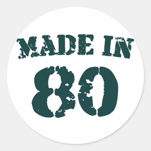 STICKER ROND 1980 (Devant)