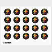 Sticker Rond 1980 vintage (Feuille)