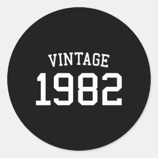 Sticker Rond 1982 41 Pour Et 41Ème
