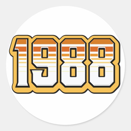 STICKER ROND 1988 (Devant)