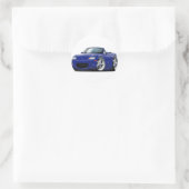 Sticker Rond 1999-05 Miata Dark Blue Car (Sac)