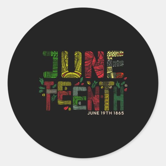 Sticker Rond 19 juin 1865 (Devant)