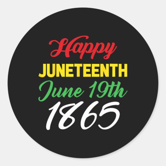 Sticker Rond 19 juin 1865 (Devant)