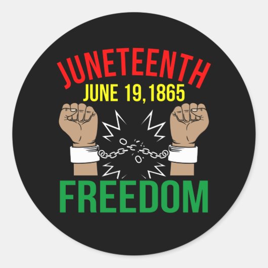 Sticker Rond 19 juin 1865 Liberté (Devant)