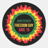 Sticker Rond 19 juin Libération de la Liberté (Devant)