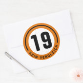 STICKER ROND #19 RACING (Enveloppe)