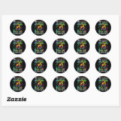 Sticker Rond 19e anniversaire Awesome 19 ans il semble (Feuille)