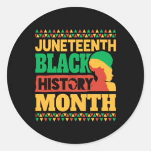 Sticker Rond 19e Mois de l'histoire des Noirs
