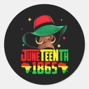 Sticker Rond 19ème Femmes Noires Africaines Cheveux Se Souvenir