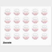 Sticker Rond 19th Birthday January Birth Flower Custom Favor (Feuille)