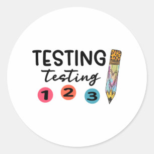 Sticker Rond 1 2 3 Jour d'essai Coordinateur de test de chemise