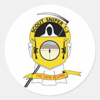 Sticker Rond 1-5-1 Sniper à scouts