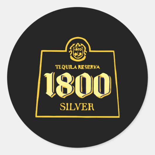 Sticker Rond 1 800 Tequilas Relaxées (Devant)