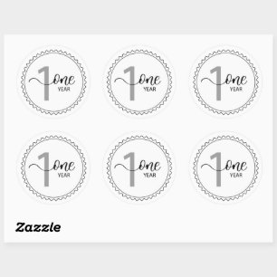 Sticker Rond 1 an de jalon