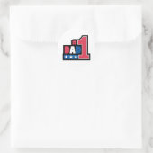 Sticker Rond #1 Cadeau Papa (Sac)