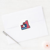 Sticker Rond #1 Cadeau Papa (Enveloppe)