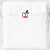 Sticker Rond 1 cercle d'avion (Sac)