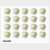 Sticker Rond 1 Co 7 17 Art Écriture (Feuille)