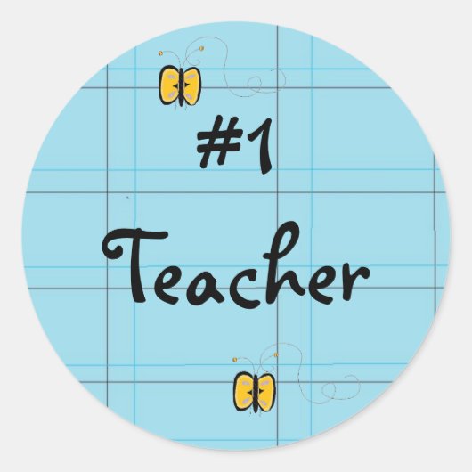 Sticker Rond #1 Enseignant (Devant)