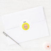 Sticker Rond 1 heureux (Enveloppe)