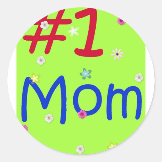Sticker Rond #1 Maman (Devant)