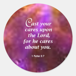 Sticker Rond 1 Pierre 5:7