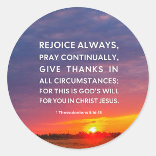 Sticker Rond 1 Thessaloniciens 5:16-18