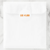 STICKER ROND 1 USD (Sac)